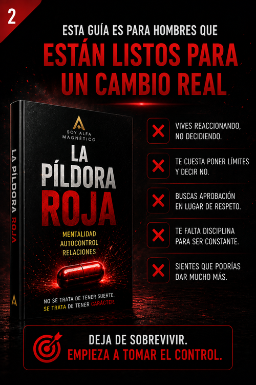 La Píldora Roja – Mentalidad, Autocontrol y Relaciones para Hombres | Ebook PDF