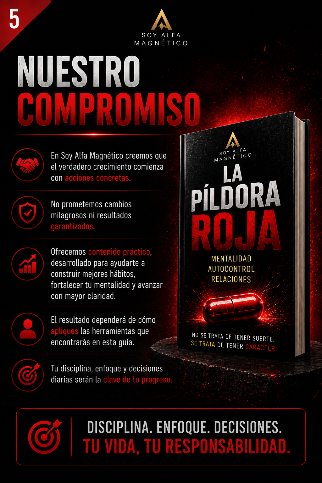 La Píldora Roja – Mentalidad, Autocontrol y Relaciones para Hombres | Ebook PDF