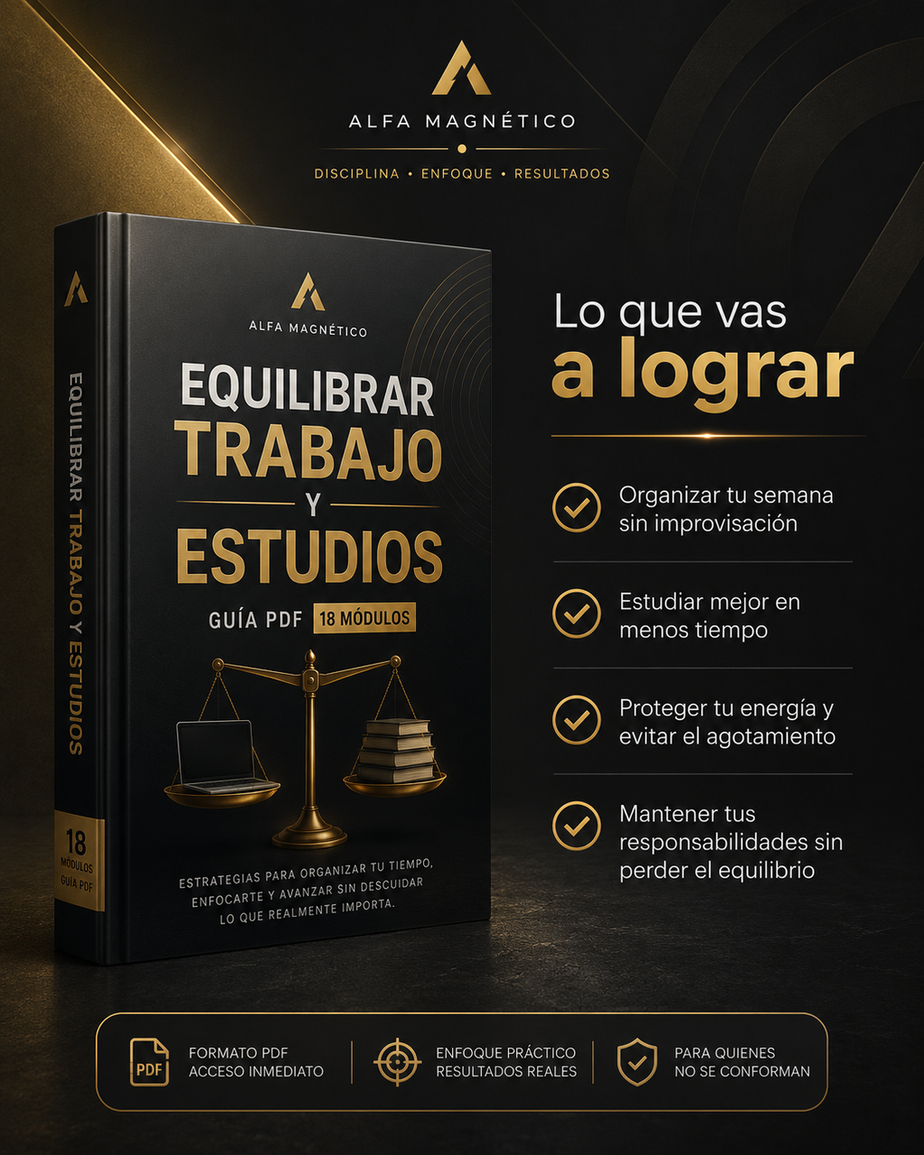 Ebook Equilibrar Trabajo y Estudios – Guía PDF 18 Módulos