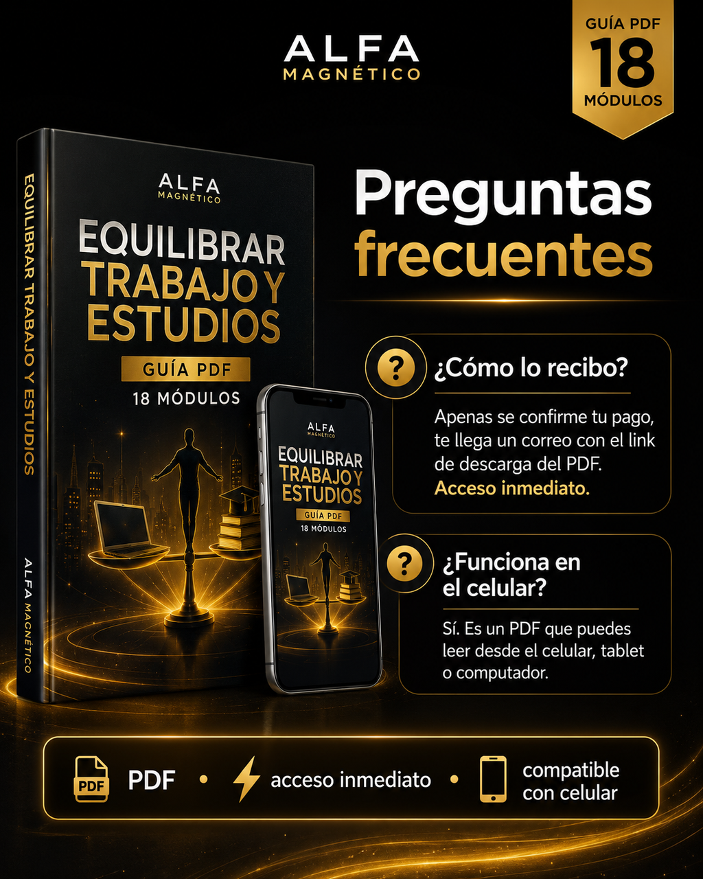 Ebook Equilibrar Trabajo y Estudios – Guía PDF 18 Módulos