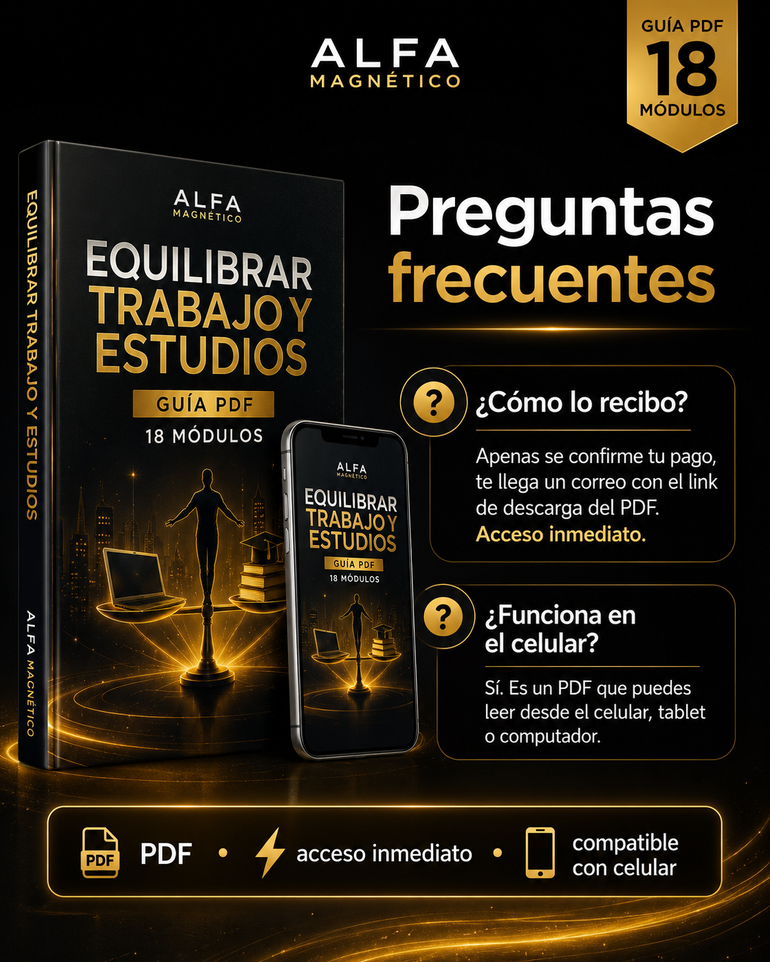 Ebook Equilibrar Trabajo y Estudios – Guía PDF 18 Módulos