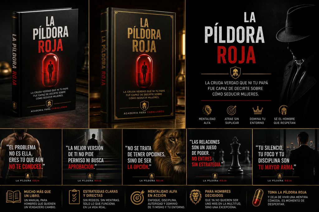 La Píldora Roja – Mentalidad, Autocontrol y Relaciones para Hombres |Ebook PDF