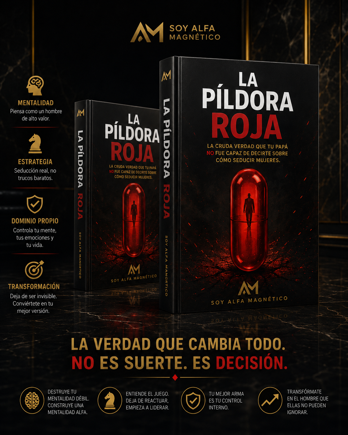 La Píldora Roja – Mentalidad, Autocontrol y Relaciones para Hombres |Ebook PDF