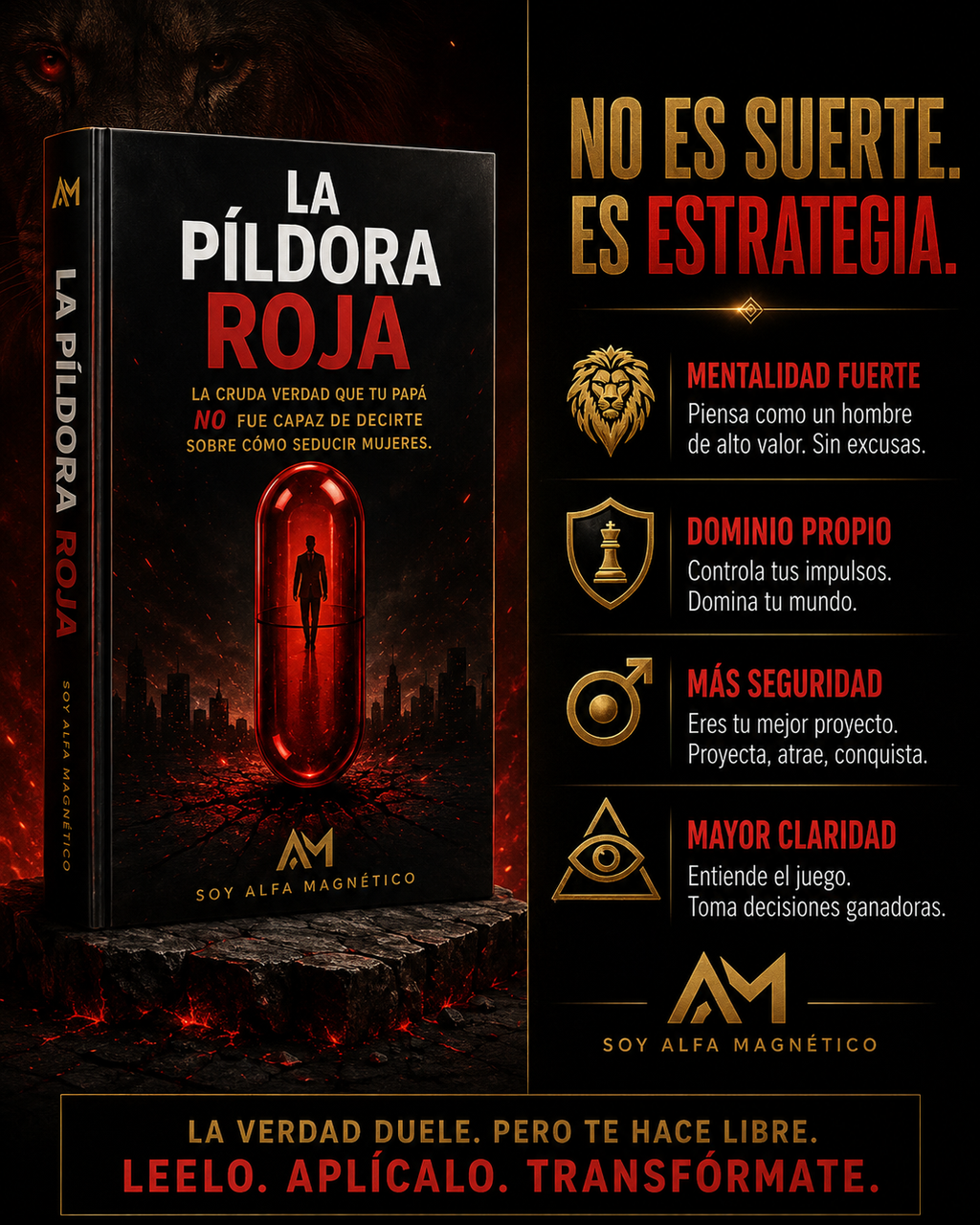La Píldora Roja – Mentalidad, Autocontrol y Relaciones para Hombres |Ebook PDF