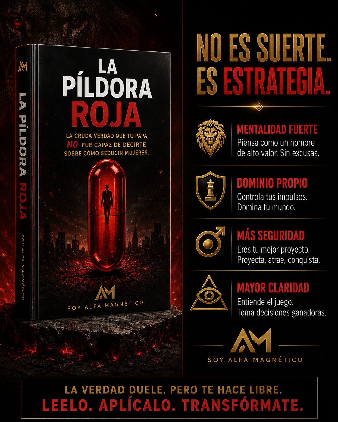 La Píldora Roja – Mentalidad, Autocontrol y Relaciones para Hombres |Ebook PDF