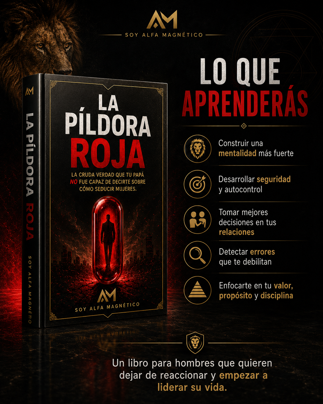 La Píldora Roja – Mentalidad, Autocontrol y Relaciones para Hombres |Ebook PDF
