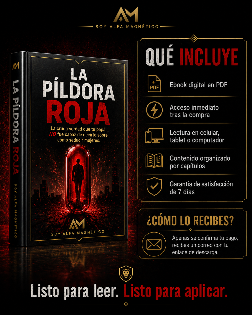 La Píldora Roja – Mentalidad, Autocontrol y Relaciones para Hombres |Ebook PDF