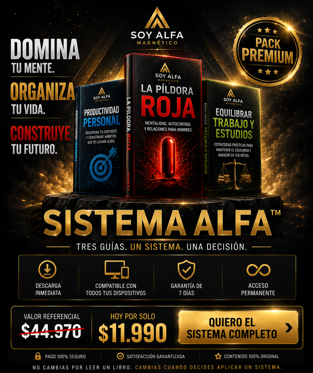 Sistema Alfa™ | Pack Premium de Desarrollo Personal | Soy Alfa Magnético