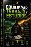 Portada de Equilibrar Trabajo y Estudios de Soy Alfa Magnético, guía práctica de 18 módulos en PDF