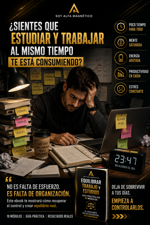Ebook Equilibrar Trabajo y Estudios – Guía PDF 18 Módulos