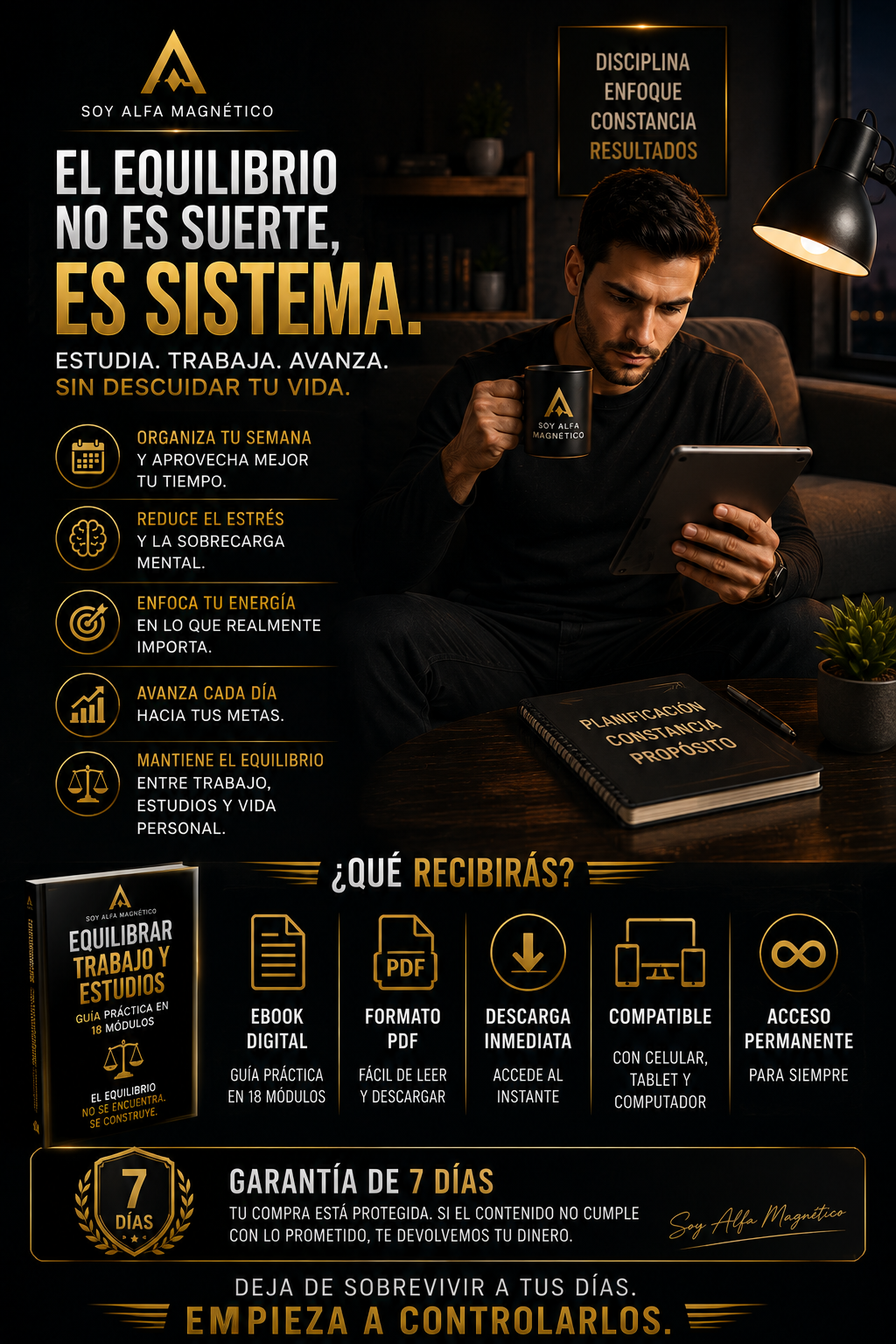 Ebook Equilibrar Trabajo y Estudios – Guía PDF 18 Módulos