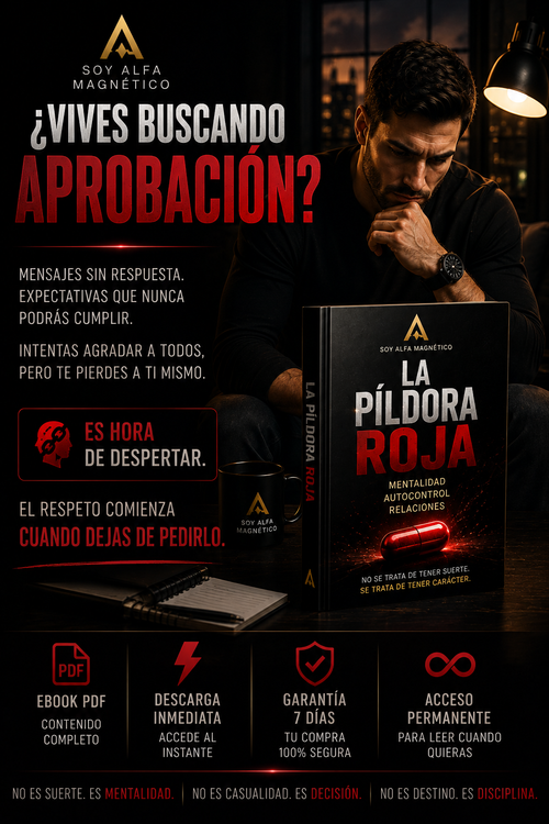 La Píldora Roja – Mentalidad, Autocontrol y Relaciones para Hombres | Ebook PDF